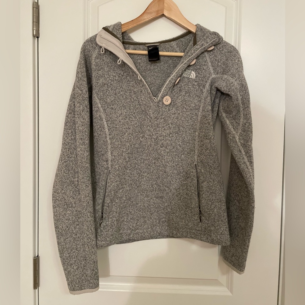 The North Face fleece hoodie